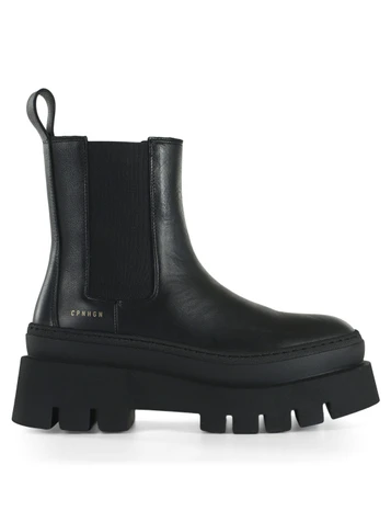 NERO | Stivaletti Chelsea in pelle liscia CPH686