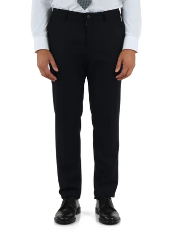 BLU SCURO | Pantalone slim fit Performance in misto lana vergine