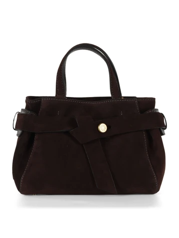 MARRONE | Borsa a mano in suede MIRANDA Small