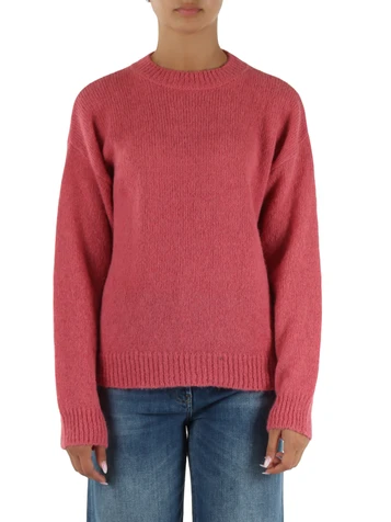 ROSA | Maglia girocollo in misto alpaca