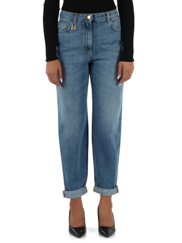 BLU CHIARO | Pantaloni jeans balloon cinque tasche