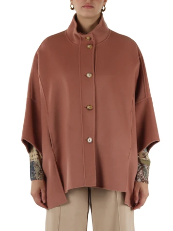 ROSA | Cappotto ampio in double misto lana