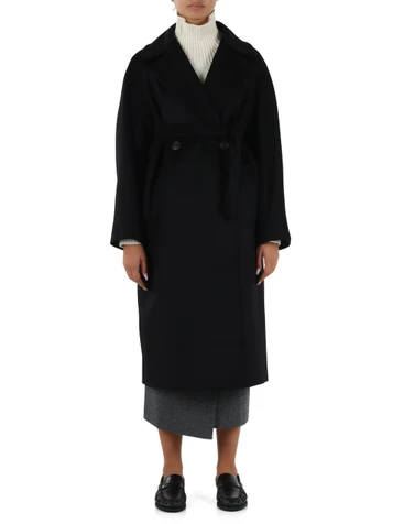 NERO | Cappotto in lana vergine RESINA