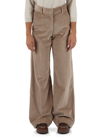 BEIGE | Pantalone in velluto a coste TANIA