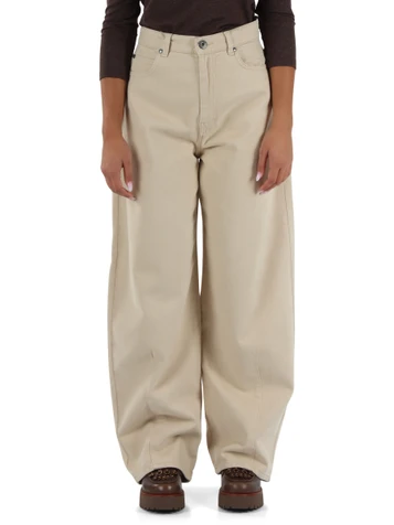 BEIGE | Pantalone barrel ORDINE in cotone