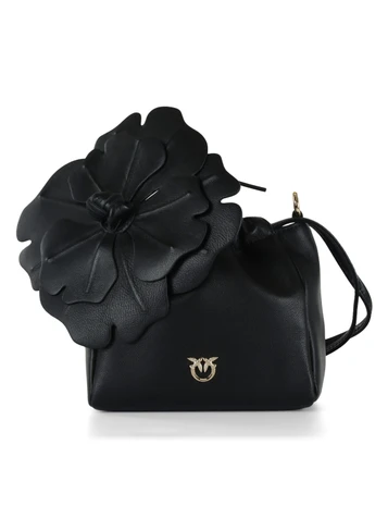 NERO | Pochette in pelle POUCH FLOWER