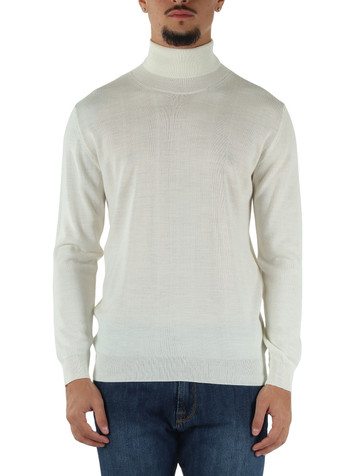 avorio | Maglia collo alto FLIRT in misto lana