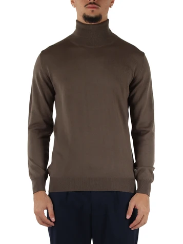 TORTORA | Maglia collo alto FLIRT in misto lana