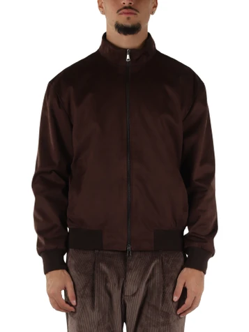 MARRONE | Giacca effetto suede