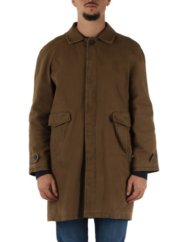 Schlamm | Trench aus stonewashed Baumwollcanvas