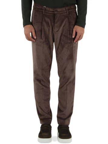 MARRONE | Pantalone TOM in velluto a coste