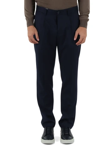 BLU SCURO | Pantalone in misto viscosa BRANDOPAN slim fit