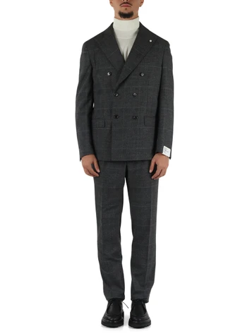 GRIGIO SCURO | Abito due pezzi in lana vergine MATTHEW regular fit