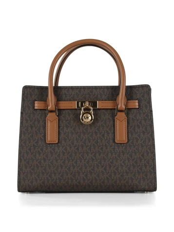 BRAUN | HAMILTON MODERNE Small Handtasche mit Logo-Print