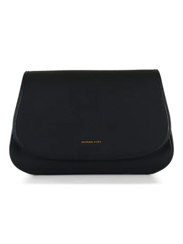NERO | Borsa messenger in pelle martellata HOLMES Medium