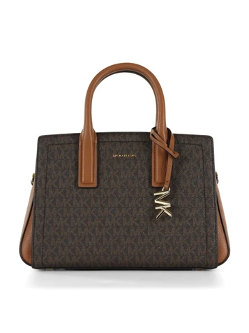 BRAUN | LAILA Small Handtasche mit Logo-Print