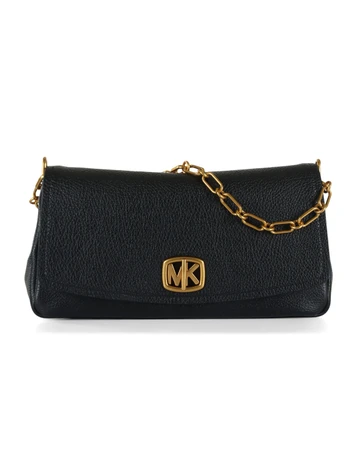NERO | Borsa a spalla in pelle martellata BRYANT Large