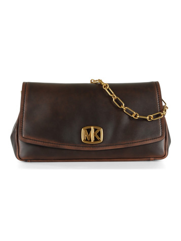 BRAUN | Große Schultertasche aus Leder im Vintage-Look BRYANT
