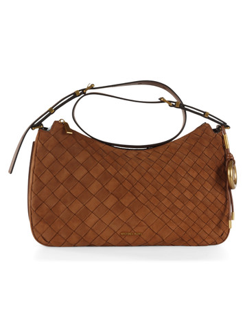 Leder | NOLITA Medium Schultertasche aus geflochtenem Veloursleder