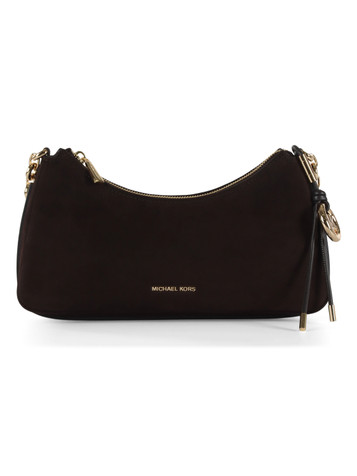 dunkelbraun | NOLITA Medium Schultertasche aus Wildleder