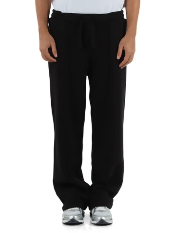 NERO | Pantaloni sportivi in cotone garzato