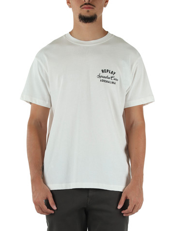BIANCO | T-shirt in cotone con stampa logo
