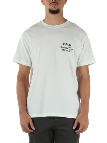 BIANCO | T-shirt in cotone con stampa logo