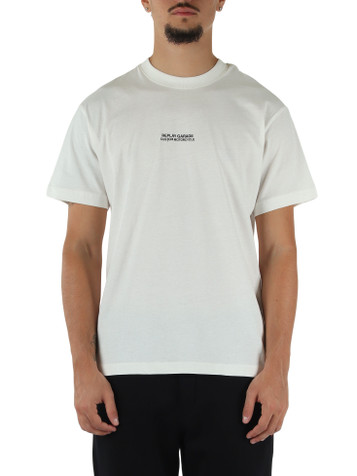 BIANCO | T-shirt in cotone con stampa posteriore