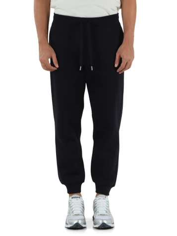 BLU SCURO | Pantaloni sportivi felpati con ricamo logo