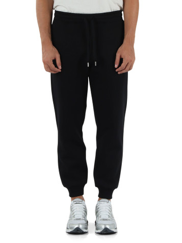 NERO | Pantaloni sportivi felpati con ricamo logo