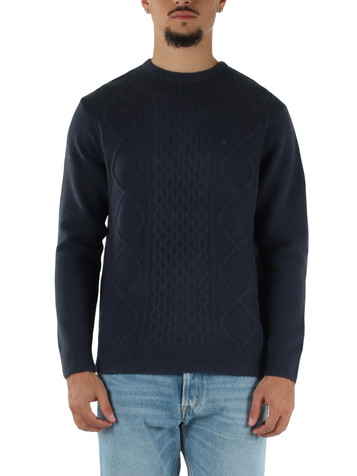 BLU | Maglia girocollo in misto lana Sustainable Lab