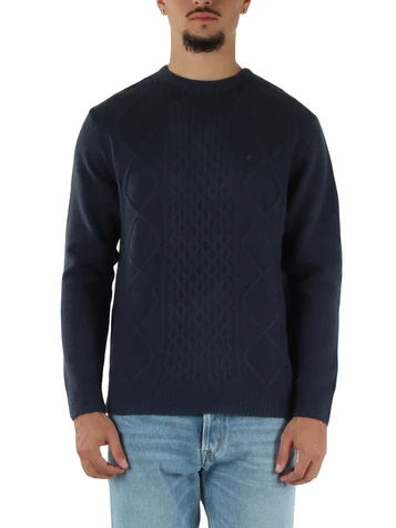 BLU | Maglia girocollo in misto lana Sustainable Lab