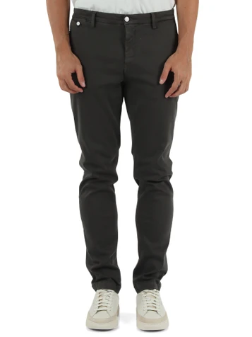 GRIGIO SCURO | Pantalone in cotone stretch BENNI Hyperflex regular fit