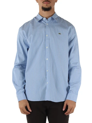 AZZURRO | Camicia regular fit in cotone a righe