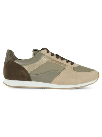 BEIGE | Sneakers in pelle ed ecopelle CINDY TRAINER