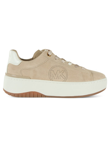 BEIGE | Sneakers in suede DOTTIE con motivo logo