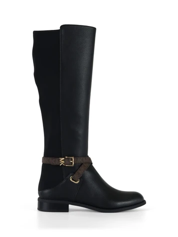 NERO | Stivali in ecopelle e tessuto stretch RACHEL