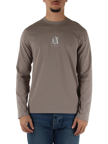 TORTORA | T-shirt slim fit in cotone con manica lunga
