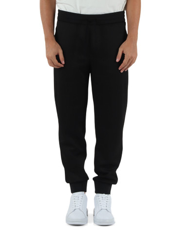 NERO | Pantaloni sportivi in tessuto stretch con motivo logo