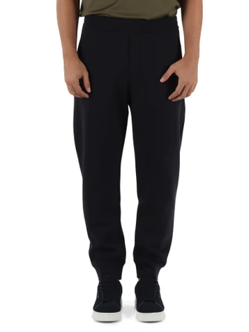 BLU SCURO | Pantaloni sportivi regular fit in misto cotone