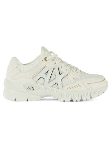 OFF WHITE | Sneakers in tessuto ed eco suede con patch logo