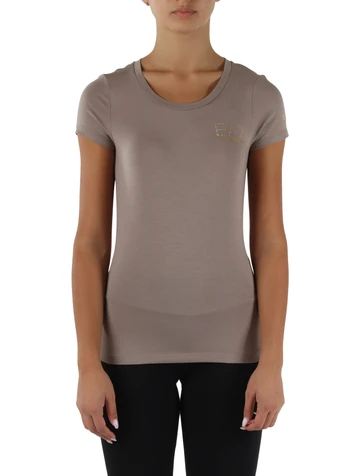 TORTORA | T-shirt slim fit in cotone e modal stretch