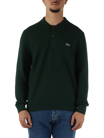 VERDE SCURO | Maglia polo classic fit in cotone