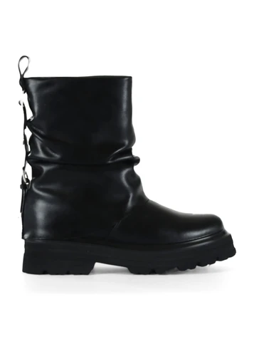 NERO | GIRL: Anfibi in pelle PPJ432