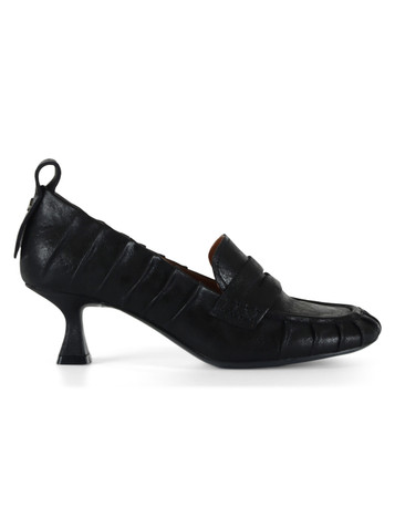 NERO | Mocassini in pelle con tacco