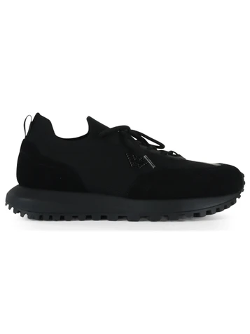 NERO | Sneakers in suede e tessuto stretch