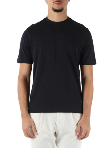 BLU SCURO | T-shirt Second Skin in cotone Supima