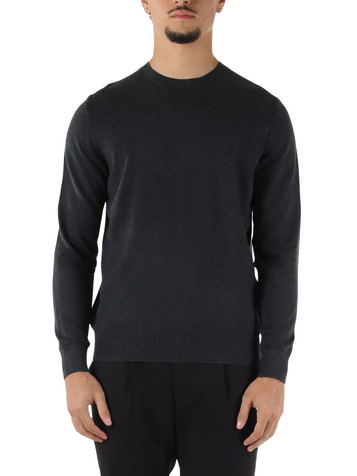 GRIGIO SCURO | Maglia girocollo Second Skin