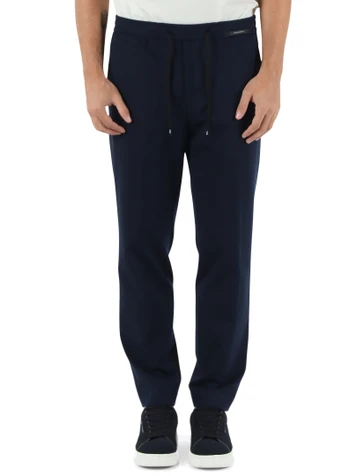 BLU SCURO | Pantalone in jersey Research MC-ADAM/3205