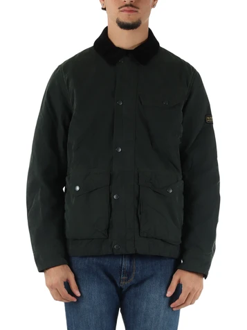 VERDE SCURO | Giacca Drifter Washed di B.Intl. in cotone